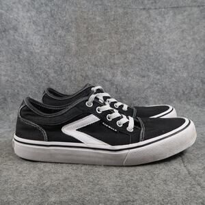 Airwalk Shoes Womens 9.5 Casual Sneakers Lace Up Classic Trainer Black White
